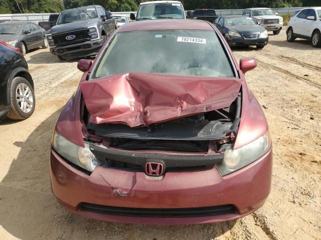 1HGFA16597L033654 - 2007 HONDA CIVIC LX BURGUNDY photo 5