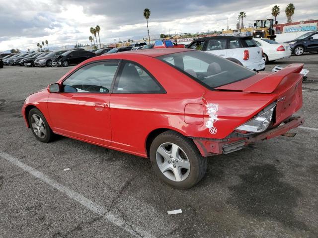 1HGEM22914L025299 - 2004 HONDA CIVIC EX RED photo 2