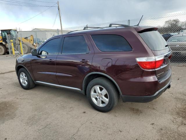 1C4RDJDGXCC206972 - 2012 DODGE DURANGO CREW BURGUNDY photo 2