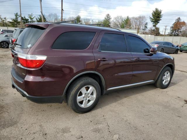 1C4RDJDGXCC206972 - 2012 DODGE DURANGO CREW BURGUNDY photo 3