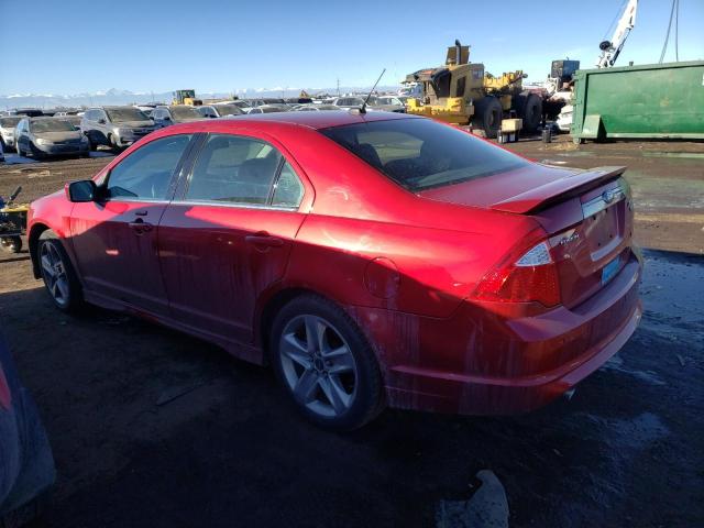 3FAHP0DCXBR234643 - 2011 FORD FUSION SPORT RED photo 2