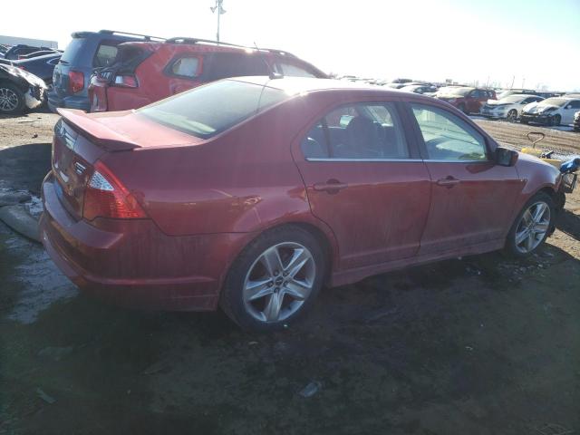 3FAHP0DCXBR234643 - 2011 FORD FUSION SPORT RED photo 3