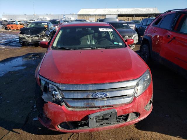 3FAHP0DCXBR234643 - 2011 FORD FUSION SPORT RED photo 5