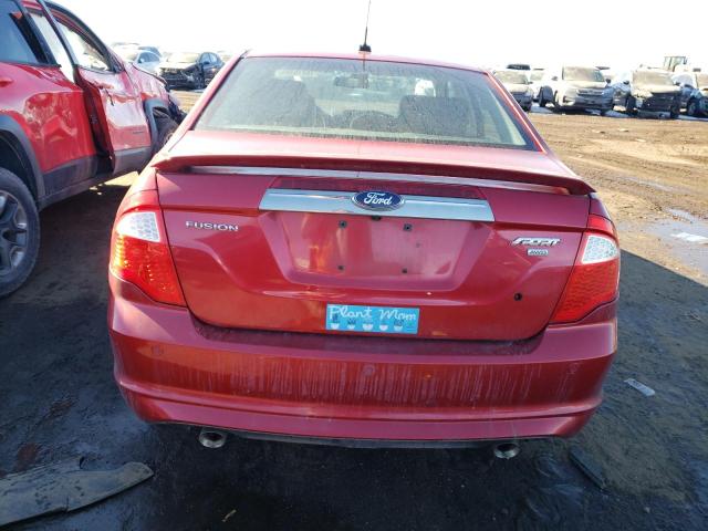 3FAHP0DCXBR234643 - 2011 FORD FUSION SPORT RED photo 6