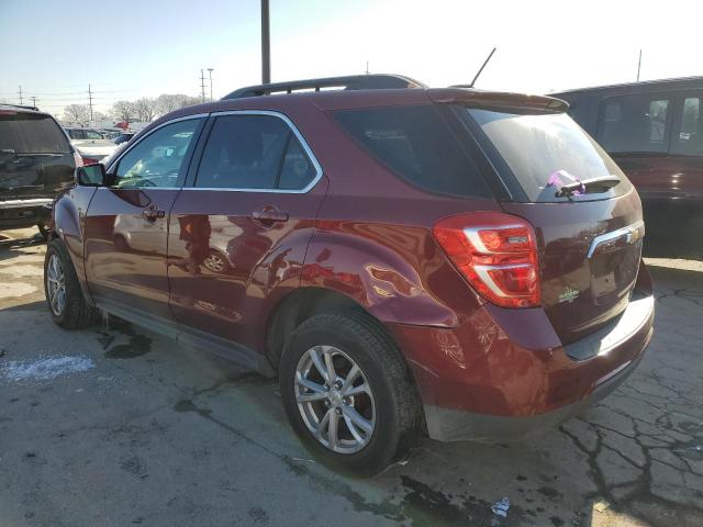 2GNALCEK8H6215594 - 2017 CHEVROLET EQUINOX LT MAROON photo 2