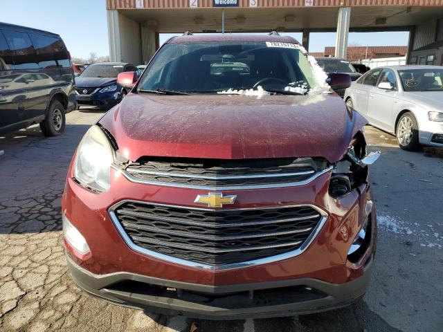 2GNALCEK8H6215594 - 2017 CHEVROLET EQUINOX LT MAROON photo 5