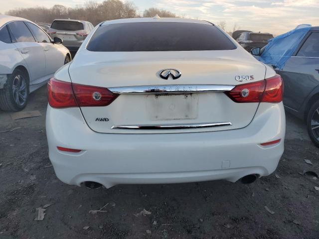 JN1BV7AR9FM402037 - 2015 INFINITI Q50 BASE WHITE photo 6