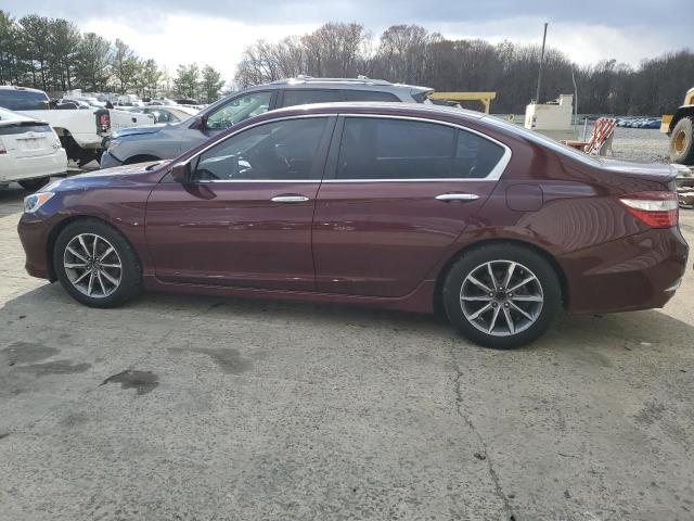 1HGCR2F1XHA228383 - 2017 HONDA ACCORD SPORT SPECIAL EDITION RED photo 2