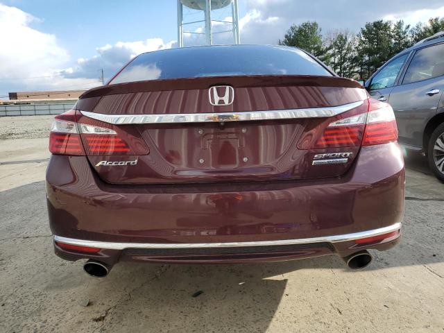 1HGCR2F1XHA228383 - 2017 HONDA ACCORD SPORT SPECIAL EDITION RED photo 6