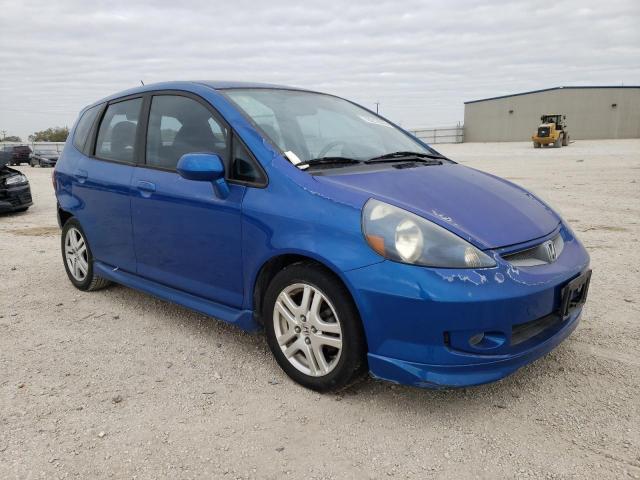 JHMGD376X8S029602 - 2008 HONDA FIT SPORT BLUE photo 4