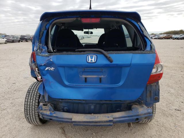 JHMGD376X8S029602 - 2008 HONDA FIT SPORT BLUE photo 6