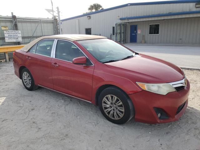 4T1BF1FK6CU618812 - 2012 TOYOTA CAMRY BASE BURGUNDY photo 4