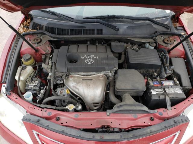 4T4BF3EK2AR027845 - 2010 TOYOTA CAMRY BASE RED photo 11