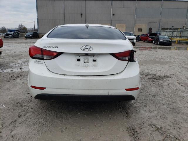 5NPDH4AE0FH571740 - 2015 HYUNDAI ELANTRA SE WHITE photo 6