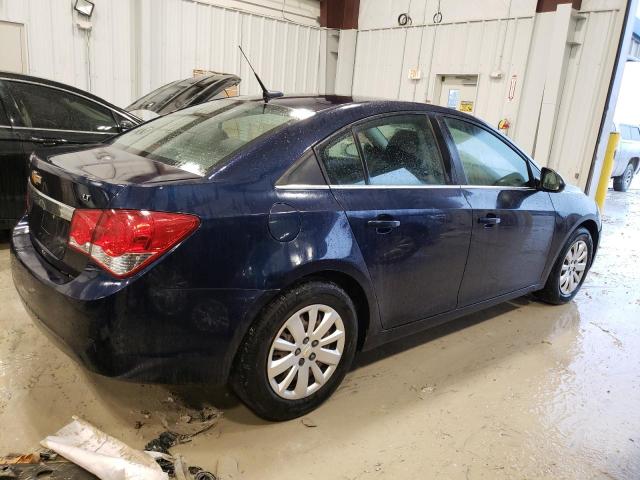 1G1PF5S98B7243936 - 2011 CHEVROLET CRUZE LT BLUE photo 3