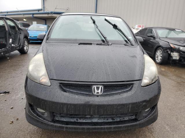 JHMGD38648S047186 - 2008 HONDA FIT SPORT BLACK photo 5