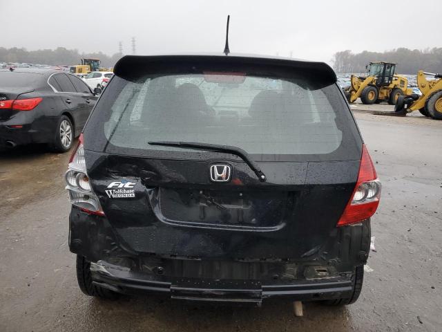 JHMGD38648S047186 - 2008 HONDA FIT SPORT BLACK photo 6