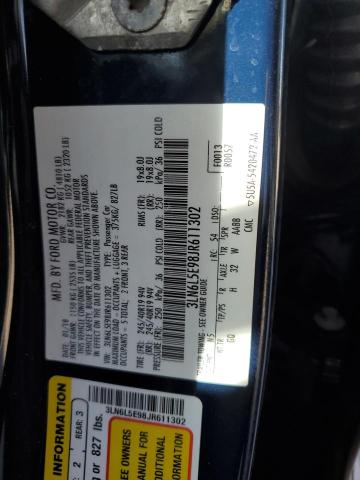 3LN6L5E98JR611302 - 2018 LINCOLN MKZ RESERVE ლურჯი ფოტო 12