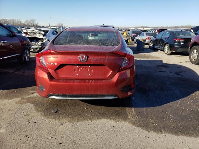 2HGFC2F68LH577627 - 2020 HONDA CIVIC LX RED photo 6