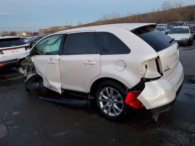 2FMDK4JCXEBB82867 - 2014 FORD EDGE SEL WHITE photo 2