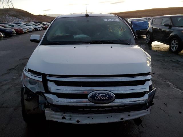 2FMDK4JCXEBB82867 - 2014 FORD EDGE SEL WHITE photo 5