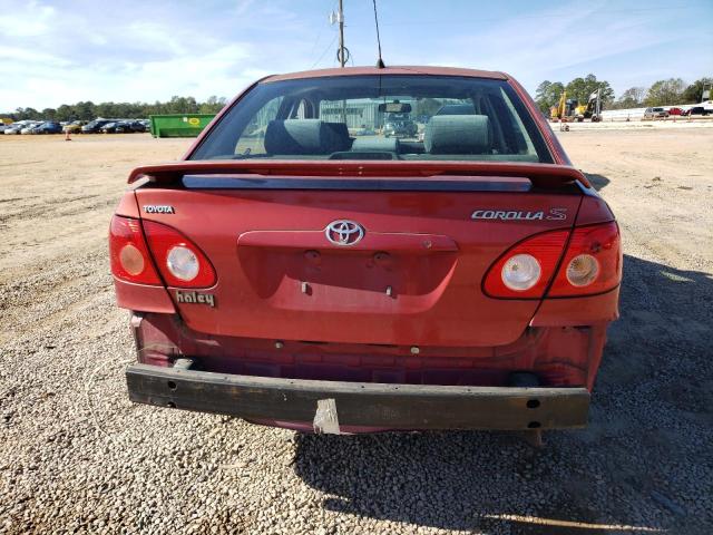 2T1BR30E96C685819 - 2006 TOYOTA COROLLA CE RED photo 6