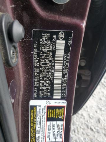 4T1BK1EB5EU112162 - 2014 TOYOTA AVALON BASE 勃艮第红 照片 12