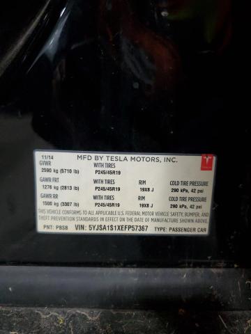 5YJSA1S1XEFP57367 - 2014 TESLA MODEL S BLACK photo 14