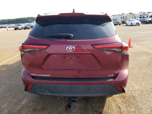 5TDGZRAH3NS546762 - 2022 TOYOTA HIGHLANDER XLE Tünd qırmızı foto 6
