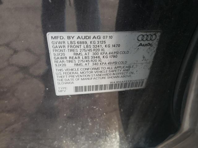 WA1DGAFEXBD001099 - 2011 AUDI Q7 PRESTIGE 灰色 照片 13
