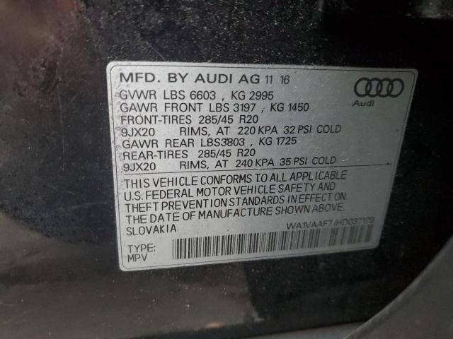 WA1VAAF71HD037179 - 2017 AUDI Q7 PRESTIGE 黑色 照片 13