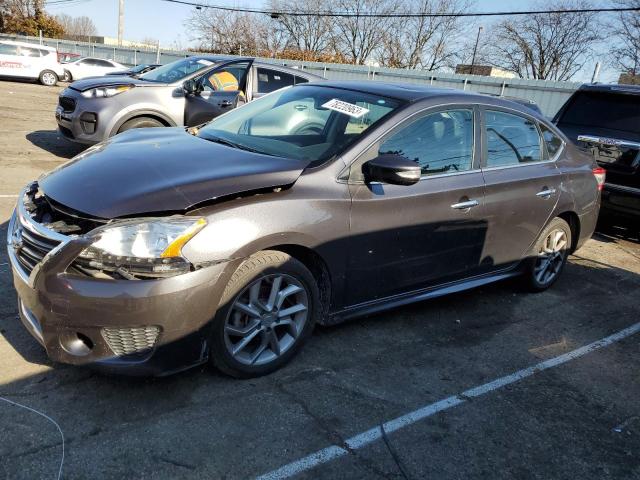 3N1AB7AP2FY242583 - 2015 NISSAN SENTRA S CHARCOAL photo 1