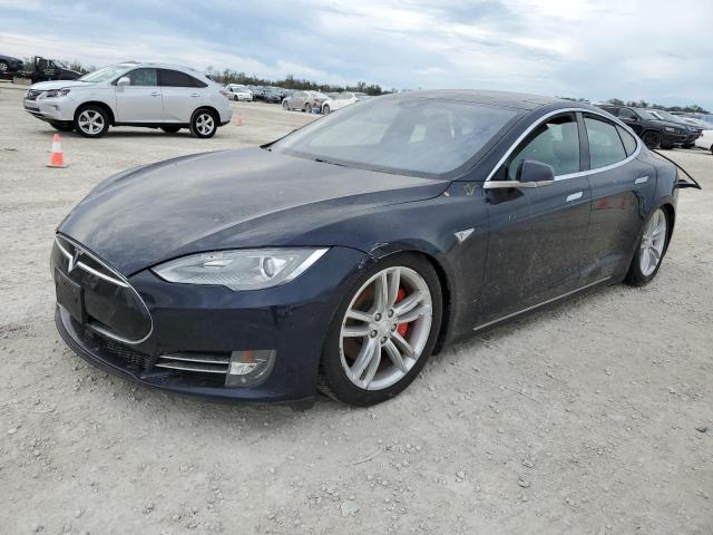 5YJSA1H24EFP65190 - 2014 TESLA MODEL S BLUE photo 1
