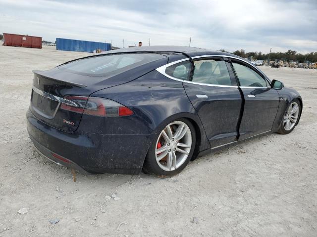 5YJSA1H24EFP65190 - 2014 TESLA MODEL S BLUE photo 3
