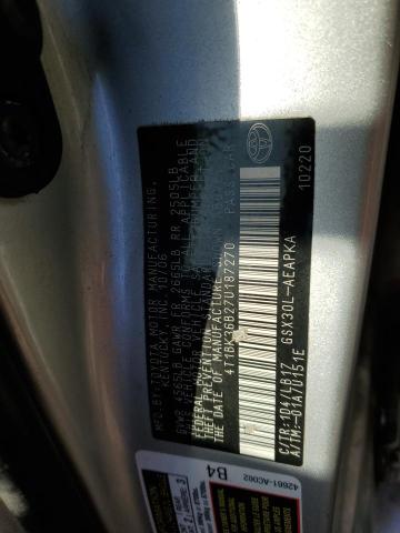 4T1BK36B27U187270 - 2007 TOYOTA AVALON XL SILVER photo 12