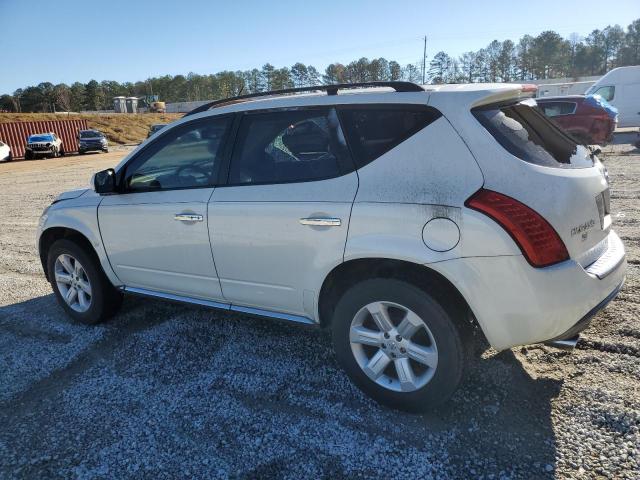 JN8AZ08W97W642764 - 2007 NISSAN MURANO SL WHITE photo 2