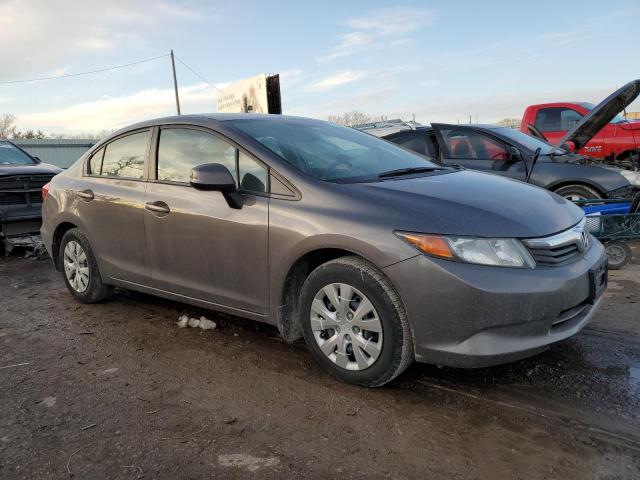 19XFB2F52CE100521 - 2012 HONDA CIVIC LX GRAY photo 4