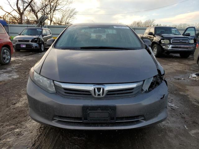 19XFB2F52CE100521 - 2012 HONDA CIVIC LX GRAY photo 5