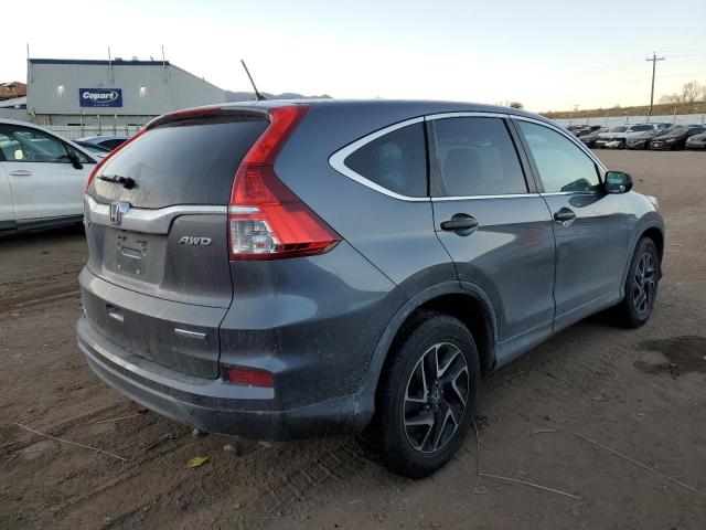 2HKRM4H41GH613929 - 2016 HONDA CR-V SE GRAY photo 3