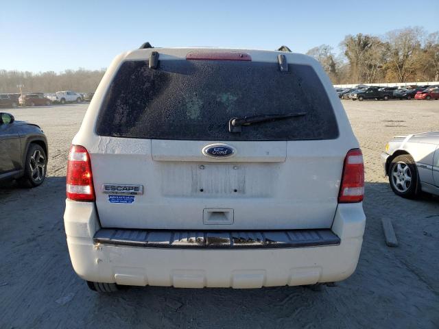 1FMCU0D71AKA78670 - 2010 FORD ESCAPE XLT WHITE photo 6