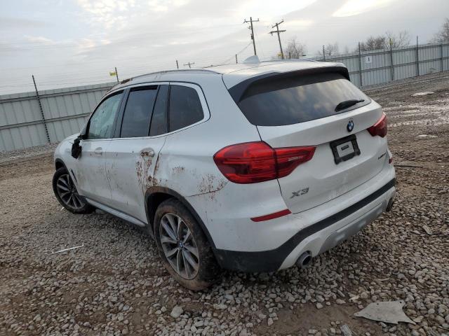 5UXTR7C53KLE97082 - 2019 BMW X3 SDRIVE30I WHITE photo 2