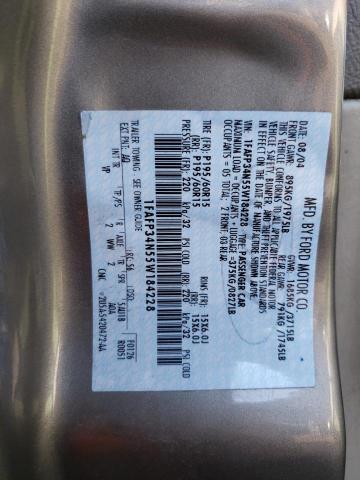 1FAFP34N55W184228 - 2005 FORD FOCUS ZX4 GOLD photo 12