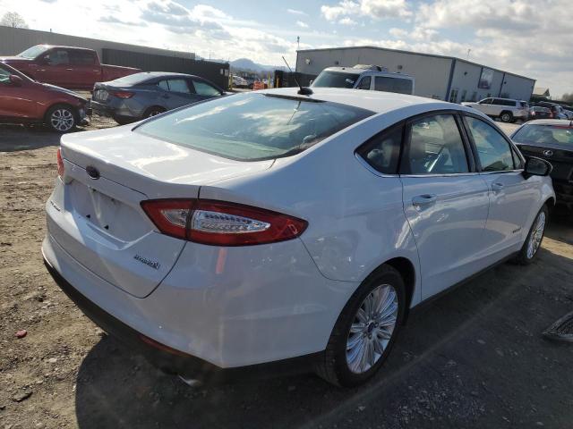 3FA6P0UU0FR116400 - 2015 FORD FUSION S HYBRID WHITE photo 3