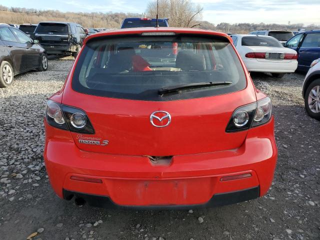 JM1BK343581837311 - 2008 MAZDA 3 HATCHBACK RED photo 6