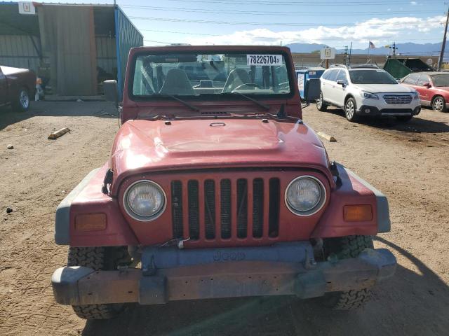 1J4FY19S6XP420483 - 1999 JEEP WRANGLER / SPORT RED photo 5