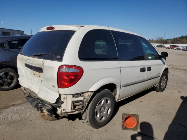 1B4GP25B91B170165 - 2001 DODGE CARAVAN SE WHITE photo 3