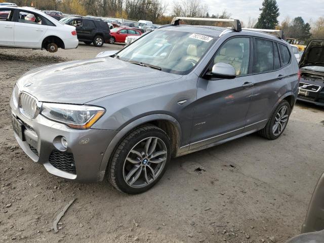 5UXWX7C53F0K33299 - 2015 BMW X3 XDRIVE35I GRAY photo 1