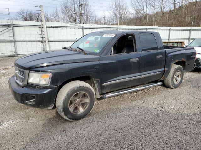 1D7HW58N58S619441 - 2008 DODGE DAKOTA QUAD LARAMIE BLUE photo 1