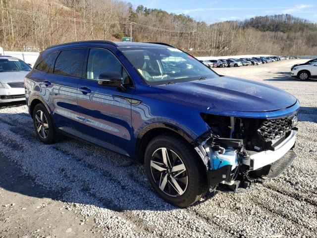 5XYRL4LC2MG067145 - 2021 KIA SORENTO S BLUE photo 4