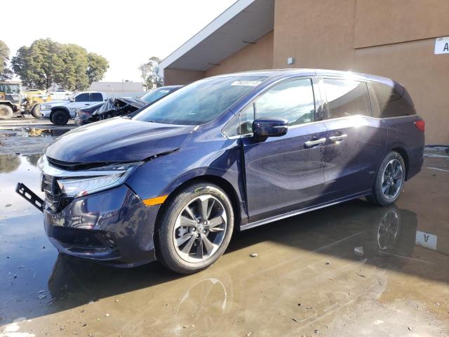 5FNRL6H92PB046543 - 2023 HONDA ODYSSEY ELITE Bleu photo 1